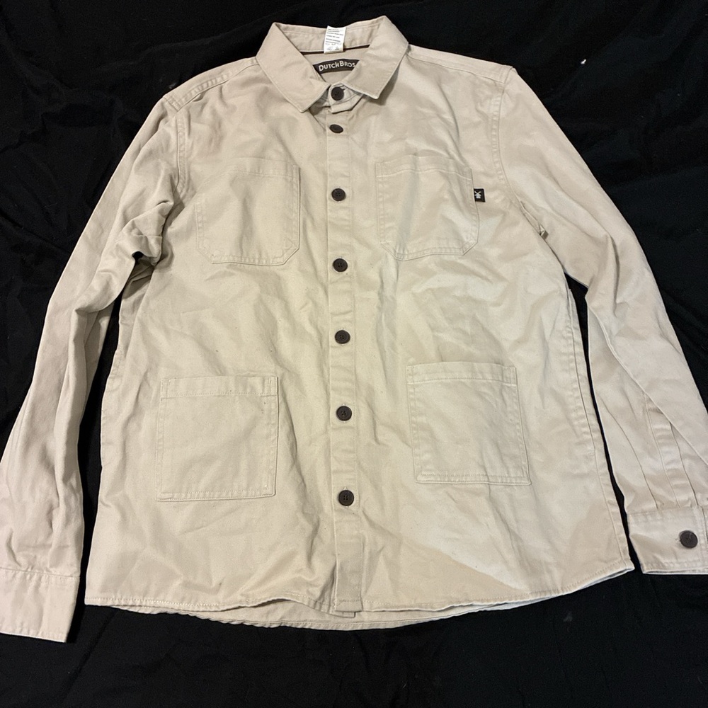 Dutch Bros COED Beige Shirt Jacket